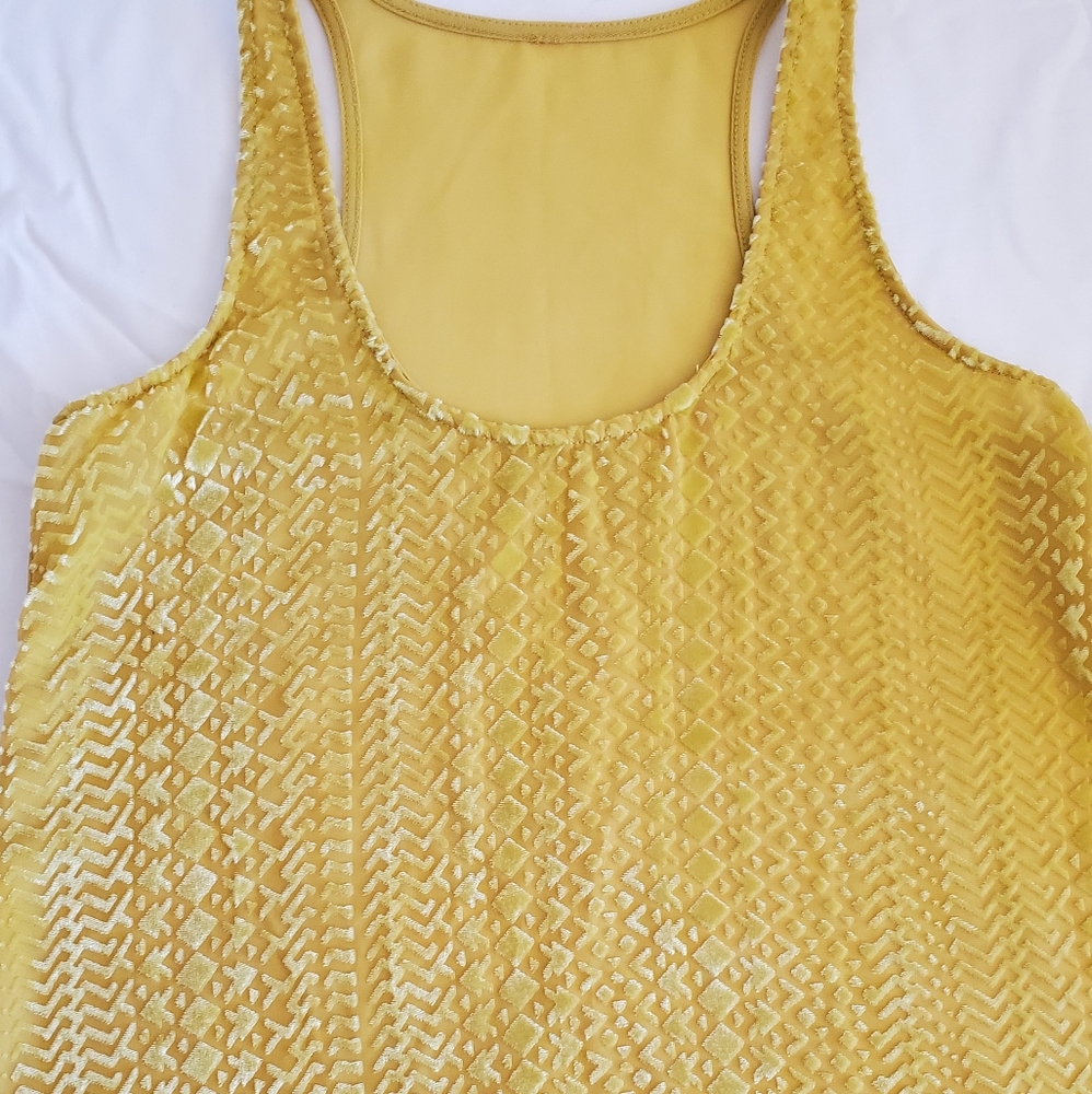 Eight Sixty Textured Tank Top in Yellow